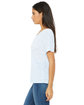 Bella + Canvas Ladies' Slouchy V-Neck T-Shirt blue marble ModelSide