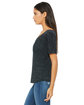 Bella + Canvas Ladies' Slouchy V-Neck T-Shirt black marble ModelSide