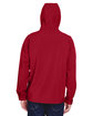North End Men's Prospect Two-Layer Fleece Bonded Soft Shell Hooded Jacket MOLTEN RED ModelBack