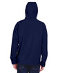 North End Men's Prospect Two-Layer Fleece Bonded Soft Shell Hooded Jacket CLASSIC NAVY ModelBack