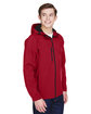 North End Men's Prospect Two-Layer Fleece Bonded Soft Shell Hooded Jacket MOLTEN RED ModelQrt