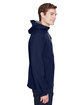North End Men's Prospect Two-Layer Fleece Bonded Soft Shell Hooded Jacket CLASSIC NAVY ModelSide