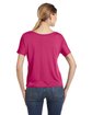 Bella + Canvas Ladies' Slouchy T-Shirt berry ModelBack