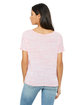 Bella + Canvas Ladies' Slouchy T-Shirt red marble ModelBack