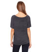 Bella + Canvas Ladies' Slouchy T-Shirt chrcl black slub ModelBack