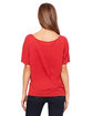 Bella + Canvas Ladies' Slouchy T-Shirt red speckled ModelBack