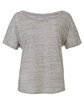 Bella + Canvas Ladies' Slouchy T-Shirt white marble OFFront