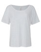 Bella + Canvas Ladies' Slouchy T-Shirt white slub OFFront