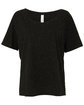 Bella + Canvas Ladies' Slouchy T-Shirt black speckled OFFront