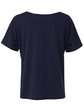 Bella + Canvas Ladies' Slouchy T-Shirt navy speckled OFBack