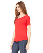 Bella + Canvas Ladies' Slouchy T-Shirt red ModelSide