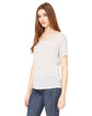 Bella + Canvas Ladies' Slouchy T-Shirt white marble ModelSide