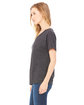 Bella + Canvas Ladies' Slouchy T-Shirt chrcl black slub ModelSide