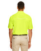 CORE365 Men's Radiant Performance Piqué Polo with Reflective Piping safety yellow ModelBack