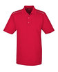 CORE365 Men's Radiant Performance Piqué Polo with Reflective Piping classic red OFFront