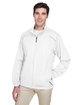 Core 365 Men's Techno Lite Motivate Unlined Lightweight Jacket WHITE ModelQrt