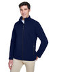 CORE365 Men's Tall Cruise Two-Layer Fleece Bonded Soft Shell Jacket classic navy ModelQrt