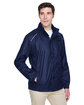 CORE365 Men's Climate Seam-Sealed Lightweight Variegated Ripstop Jacket classic navy ModelQrt