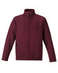 CORE365 Men's Journey Fleece Jacket burgundy OFFront