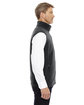 CORE365 Men's Tall Journey Fleece Vest heather charcoal ModelSide