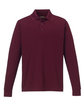 CORE365 Men's Pinnacle Performance Long-Sleeve Piqué Polo burgundy OFFront