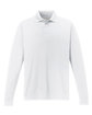 CORE365 Men's Pinnacle Performance Long-Sleeve Piqué Polo white OFFront