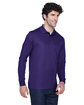 CORE365 Men's Pinnacle Performance Long-Sleeve Piqué Polo campus purple ModelQrt