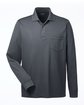 CORE365 Adult Pinnacle Performance Long-Sleeve Piqué Polo with Pocket carbon OFFront