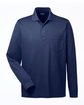 CORE365 Adult Pinnacle Performance Long-Sleeve Piqué Polo with Pocket classic navy OFFront