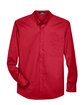 CORE365 Men's Operate Long-Sleeve Twill Shirt classic red FlatFront