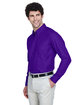 Core 365 Men's Operate Long-Sleeve Twill Shirt CAMPUS PURPLE ModelQrt