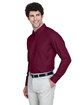 Core 365 Men's Operate Long-Sleeve Twill Shirt BURGUNDY ModelQrt