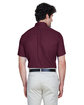 CORE365 Men's Optimum Short-Sleeve Twill Shirt burgundy ModelBack