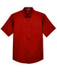 CORE365 Men's Optimum Short-Sleeve Twill Shirt CLASSIC RED FlatFront