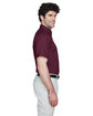 CORE365 Men's Optimum Short-Sleeve Twill Shirt burgundy ModelSide
