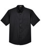 CORE365 Men's Tall Optimum Short-Sleeve Twill Shirt black FlatFront