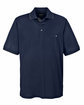 Core 365 Men's Motive Performance Piqué Polo with Tipped Collar CLASSC NVY/ CRBN OFFront