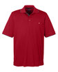 Core 365 Men's Motive Performance Piqué Polo with Tipped Collar CLASSC RED/ CRBN OFFront
