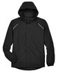 CORE365 Men's Tall Profile Fleece-Lined All-Season Jacket black FlatFront