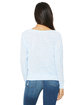 Bella + Canvas Ladies' Flowy Long-Sleeve Off Shoulder T-Shirt blue marble ModelBack