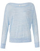 Bella + Canvas Ladies' Flowy Long-Sleeve Off Shoulder T-Shirt blue marble FlatFront