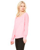 Bella + Canvas Ladies' Flowy Long-Sleeve Off Shoulder T-Shirt neon pink ModelSide