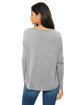 Bella + Canvas Ladies' Flowy Long-Sleeve T-Shirt with 2x1 Sleeves ATHLETIC HEATHER ModelBack