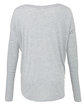 Bella + Canvas Ladies' Flowy Long-Sleeve T-Shirt with 2x1 Sleeves ATHLETIC HEATHER OFBack