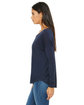 Bella + Canvas Ladies' Flowy Long-Sleeve T-Shirt with 2x1 Sleeves MIDNIGHT ModelSide