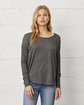 Bella + Canvas Ladies' Flowy Long-Sleeve T-Shirt with 2x1 Sleeves  Lifestyle
