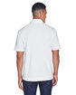 North End Men's Recycled Polyester Performance Piqué Polo white ModelBack