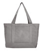 Liberty Bags Seaside Cotton Canvas Pigment-Dyed Boat Tote grey OFFront