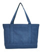 Liberty Bags Seaside Cotton Canvas Pigment-Dyed Boat Tote washed navy OFFront