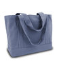 Liberty Bags Seaside Cotton Canvas Pigment-Dyed Boat Tote blue jean ModelSide